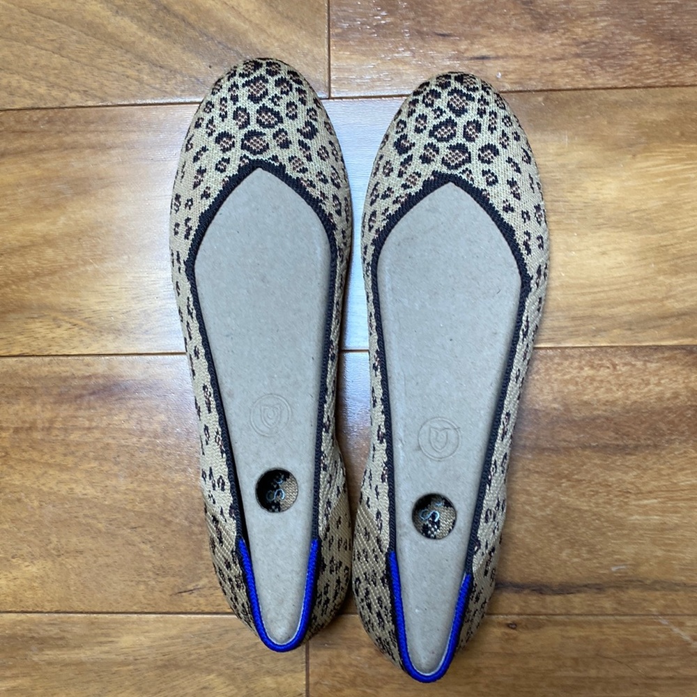 Rothy’s New in Box round toe Cheetah size 9